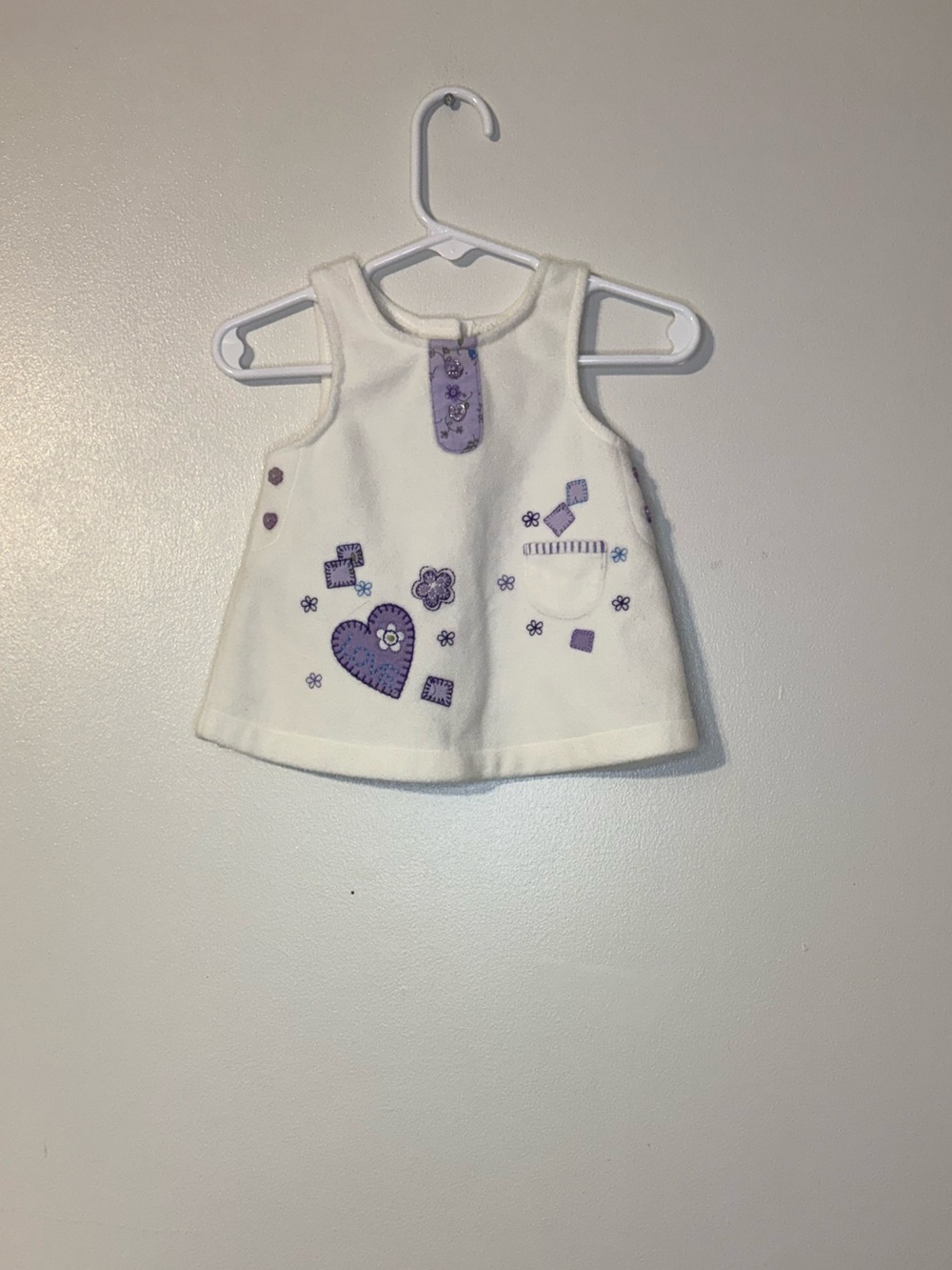 Koala Kids Cream and Lavender Floral Baby Sleepwear
